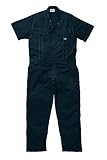 [ディッキーズ]Dickise【ツナギ服】春夏半袖ツヅキ服・ベーシックカバーオール《059-21-711》 (3L, NB ネイビーブルー)