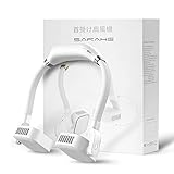 首掛け扇風機 携帯扇風機 羽根なし 2021年最新設計 くびかけ扇風機 ハンズフリー 羽なし ネックファン 3段階風量 USB充電式 400