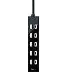 エレコム 電源タップ ホコリシャッター付 耐熱素材使用 flecc barra 6個口 1.0m ブラック T-NFL01-2610BK