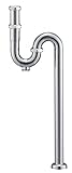 三栄水栓 【洗面用掃除口付Sトラップ】 パイプ径32mm H702F-32