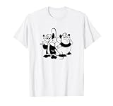 ディズニー シンデレラ Jaq & Gus シンプル ブラック アウトライン Tシャツ