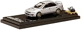 HJ64 1/64 スバルインプレッサ WRX (GC8) 1992 カスタムバージョン/エンジンディスプレイモデル付 ライト シルバーメタリック 完成品 HJ642013BS