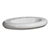 Danze DC017118WH Orrington 23-3/4-Inch Vitreous China Self Rimming Lavatory, White [並行輸入品]
