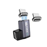 日本の中小企業 MSL FORCE USB-C to USB-C 変換用アダプタ 磁性 PD 100w 480Mbpsデータ転送 軽量小型 急速充電 tz67 tz68 コネクタ 2個 L字