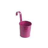 ノーブランド品 　２個入り　プランター　 植木鉢 　壁掛け　フラワーポット　バルコニー　 ガーデニング 家庭菜園・ベランダ菜園用　ローズレッド
