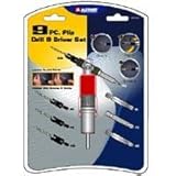 Alltrade 580016 Spin and Drive 9 Piece Pre-Drill and Drive Assortment with Countersink [並行輸入品]
