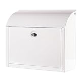 （OSJ)ポスト 宅配ボックス 郵便ポスト 郵便受け 壁掛け郵便ポスト 鍵付き郵便ポスト メールボックス POST (ホワイト)
