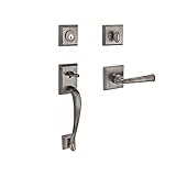 Baldwin SCNAPXFEDRTSR152 Reserve Single Cylinder Handleset Napa x Federal with Traditional Square Ro