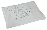 Clair de Lune Starburst Fleece Blanket (White) by Clair de Lune