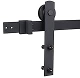 TMS Barn Wood スチール製スライドドア金具セット TSQ04  6 FT (Single Door) SlidingDoorHardware-OJ-TSQ04-Dark