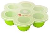 Rednolia Baby's Multipurpose Food Storage Container Tray with lid [Set of 1] - green by REDNOLIA