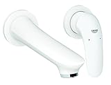 Grohe 2-loch-waschtischbatterie Wandbatterie Eurostyle 29097 FMS Hebel geschlossen Moonホワイト、29097ls3