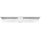 Buildersエッジ060020633117 33 5 / 8 " x 6 "クラシックDentilウィンドウヘッダー117、明るいホワイト