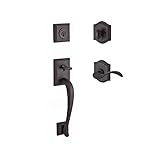 Baldwin SCNAPXCURLTAR112 Reserve Single Cylinder Handleset Napa x Curve with Traditional Arch Rose i