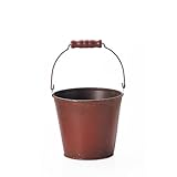 GREENHOUSE ブリキバケツ オールドテイスト S 3316-C-RD オールドレッド