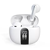 【絶好音質】ワイヤレスイヤホン Bluetoothイヤホン Bluetooth5.4 hi-fi音質 AAC ダブルマイクENCノイズキャンセリング CVC8.0ハンズフリー通話 LED表示 ブルートゥース bluetooth 無線 軽量 iPhoneやAndroid対応 ビジネス、ウェブ会議、通勤、通学スポーツ 日本語音声