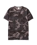 [Avirex] [アヴィレックス]DAILY RIB SHORT SLEEVE CREW NECK T-SHIRT(WEB Exclusive) CAMOUFLAGE リブ クルーネック 半袖 Tシャツ カモフラージュ デイリーウェア 783-5934016 メンズ L 012 ブラックカモ 6143502