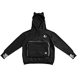 Bauhutte (バウヒュッテ) にゃんガルーパーカー 2 BPA-001-S-BK ブラック Sサイズ お腹のポケットに猫をイン! 猫が入れる大きなポケット