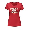 NFL Kansas City ChiefsレディースGreatnessプログラム、M、アスレチッククルーネック半袖Tシャツレッド