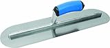 QLT By MARSHALLTOWN FTFR375R 18-Inch by 4-Inch Fully Rounded Finishing Trowel with Resilient Handle 