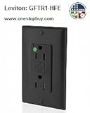 Leviton GFTR1-HFE 15A-125V NAFTA Complaint Extra-Heavy Duty Hospital Grade Tamper-Resistant Duplex S