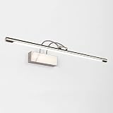 LEDミラーライト、洗面所トイレ浴室、調整可能なベース、防水、防錆、ニッケル14W65cm（25.6 "） ( Color : White light )