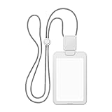 X-PANDA 社員証 ケース 縦型 IDカードホルダー ネームホルダー パスケース 名札ケース ICカードケース定期入れ 社員証 ストラッ