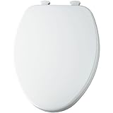 教会585ホワイト細長い閉じたフロントの木製トイレ便座カバーとEasy Cleanヒンジby教会