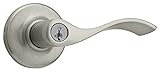 Kwikset Balboa Entry Lever in Satin Nickel [並行輸入品]
