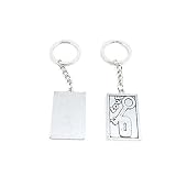Arts CraftsファッションジュエリーMakingキーリングチェーンタグクラスプキーリングキーチェーンn3hu5hラブロックタグSigns シルバー N3HU5HK42K_100