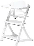 大和屋 すくすくチェアプラス テーブル付 ホワイトWH 1505 使いやすく進化し続けるロングセラーのベビーチェア