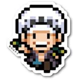 ピクセルワンピース ステッカー コラソン Opx023s One Piece ドット絵 グッズ ミニ アニメ 萌えグッズ ホビー