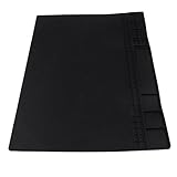 Dolity 作業マット　はんだ付けパッド　断熱　絶縁　500°C耐高温　ブラック　修理マット　大型　シリコン　