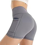 [AKASO] ヨガパンツ バイカーショーツ ヨガ ハーフパンツ スポーツレギンス レディース ヨガウェア ショートパンツ ハイウエスト ラ