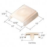 スライディングウィンドウガイドfor Radco Windows、1 / 2 " Wide、プラスチック