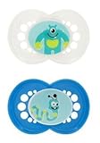 MAM BPA FREE Monsters 2 Pacifiers 6+months boy colors by MAM [並行輸入品]