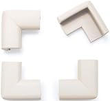 Roving Cove 4-Piece Safe Corner Cushion - PRE-TAPED CORNERS; - OYSTER; Premium Childproofing Corner 