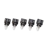 uxcell 自動車ライト T5-V2 アンバー LED ダッシュボード インジケータ シグナル ライトバルブ 自動車内装用 5個入り