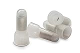 Closed End Crimp Cap, Nylon Wire Connector, Aluminum Tube, CE1, 22-18 Gauge - UL Listed - Bulk Pack 