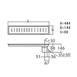★[YTB450SP]TOTO　浴室排水ユニット（ステンレス）　非防水層タイプ　横引トラップ　150角タイル用
