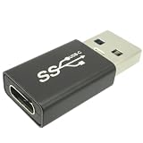 エスエスエーサービス USB3.2 TYPE-A(オス)-Type-C(メス) 最大10Gbps/パソコン SSD 外付けHDD フラッシュメモリをTYPE-Aへ簡単変換 スマホ充電変換に 3V/5A高速タイプ 変換コネクタ STCF-UAM3シリーズ (1個入（STCF-UAM3）)