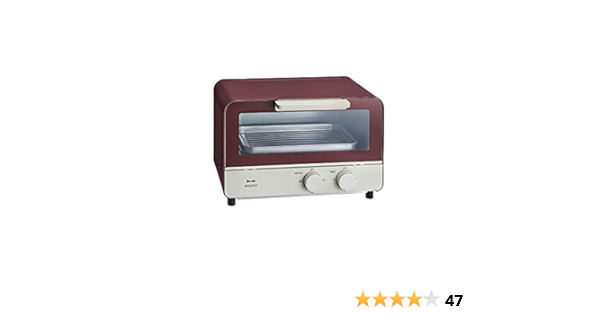Amazon Bruno ブルーノ オーブントースター 2枚焼き おしゃれ 北欧 トースター Boe052 レッド Bruno オーブン トースター