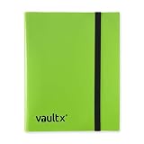 Vault X 9ポケット標準ストラップバインダー、20サイドローディングページに360枚のトレーディングカードを収納(グリーン)