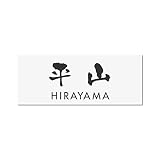 丸三タカギ 彫り込み済表札 アクリル APY1-W-3-3-平山 【完成品】