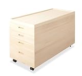 桐衣装箱 高さ55cm (キャスター付) 桐天然木 日本製 HI-0035