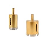 F Fityle 50mm+35mm ダイヤモンド ホールソー ドリルビット タイル セラミック ガラス 大理石 穴あけ　