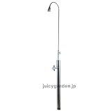 シャワー水栓柱 602G スタンダード ステンレス鏡面 蛇口付き シャワー 立水栓 ステンレス 海 ペット X2O蛇口付き
