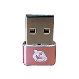 USB Type C ケーブル → USB端子 （Type-A） に変換する アダプター ｘ1 メカニックサポート (ピンク)