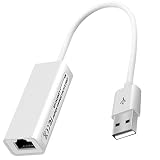 Rosebe USB 有線LAN 変換アダプター 10/100Mbps RJ45 ethernet アダプタWindows/Mac 11OS対応 USB 2.0 から LAN RJ45 に変換すると コネクターを