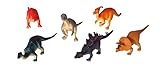 WeGlow International Plastic Dinosaurs Assorted, Set of 6 [並行輸入品]